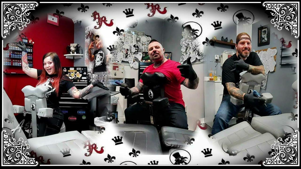 Artists at work in the studio